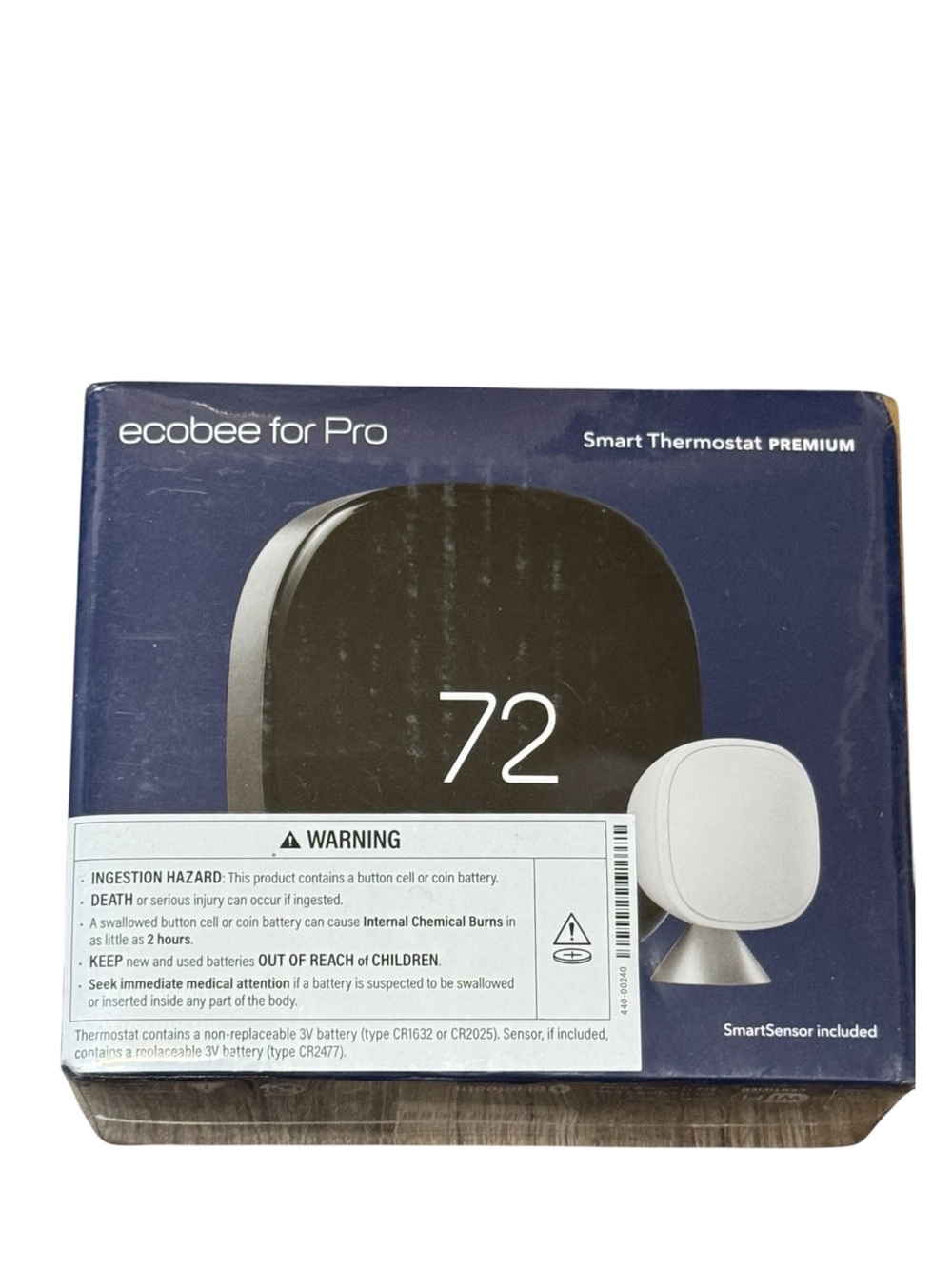ecobee for Pro Smart Thermostat Premium Black NIB